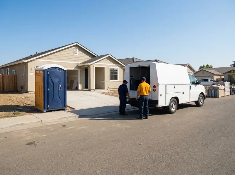 Construction Site Portable Toilet Rental in Sacramento, CA
